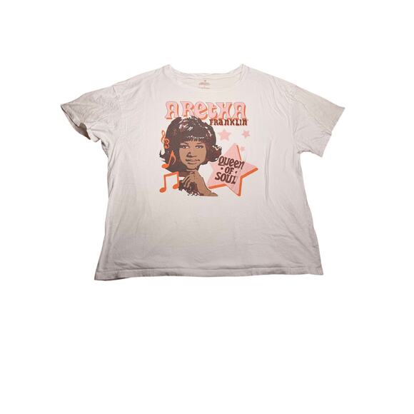 Junk Food Clothing Tops - Junk Food Aretha Franklin Queen of Soul Graphic Tee Women’s XL Retro Music
